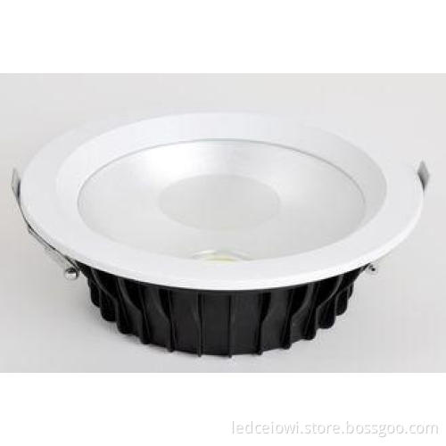 Silver 110V 30W Cob Led Downlight Dimmable For Showroom , R